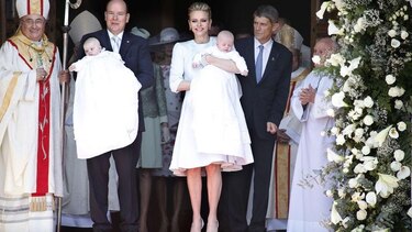 Alberto de Mónaco y Charlene bautizan a sus gemelos