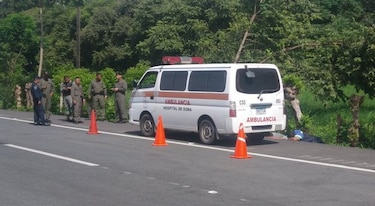 Ambulancia con supuesta droga es retenida cerca al río Fonseca en Chiriquí