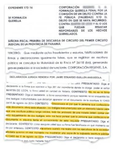 Fraude en registro de fincas