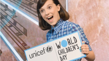 Millie Bobby Brown es la embajadora más joven de Unicef