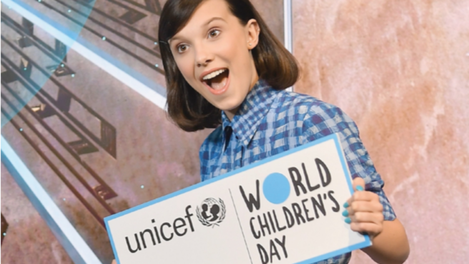 Millie Bobby Brown es la embajadora más joven de Unicef