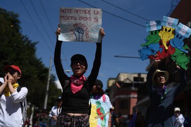 Al menos 80 carreteras fueron bloqueadas en Guatemala en protesta contra la fiscal general