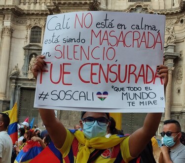 Al menos nueve indígenas heridos por disparos en medio de protesta en Cali