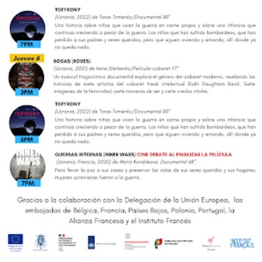 Muestra del cine ucraniano, en el Cine Universitario de la UP