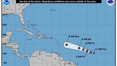 Se forma la tormenta tropical Beryl en el Atlántico