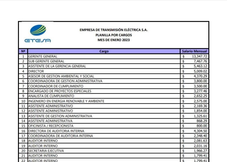 Los enigmas de Etesa: ¿quiénes integran su planilla y cuánto ganan?