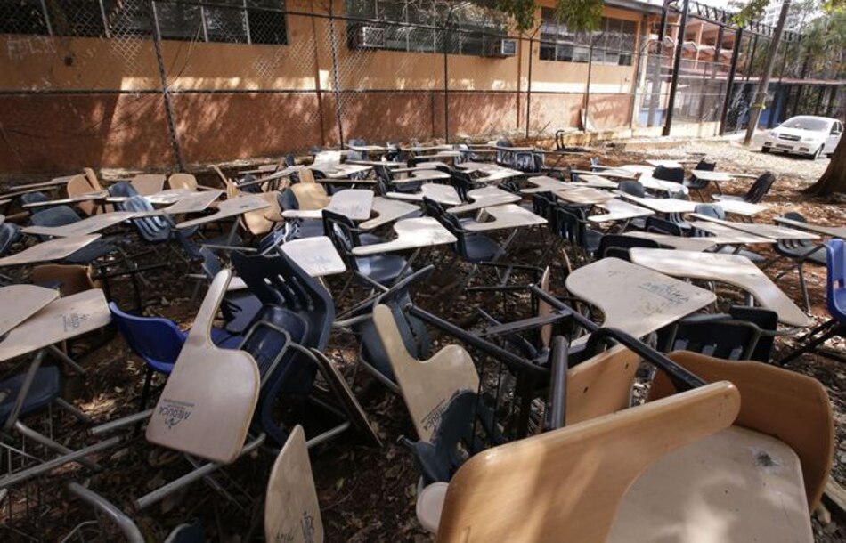 100% de las escuelas del país requiere reparación