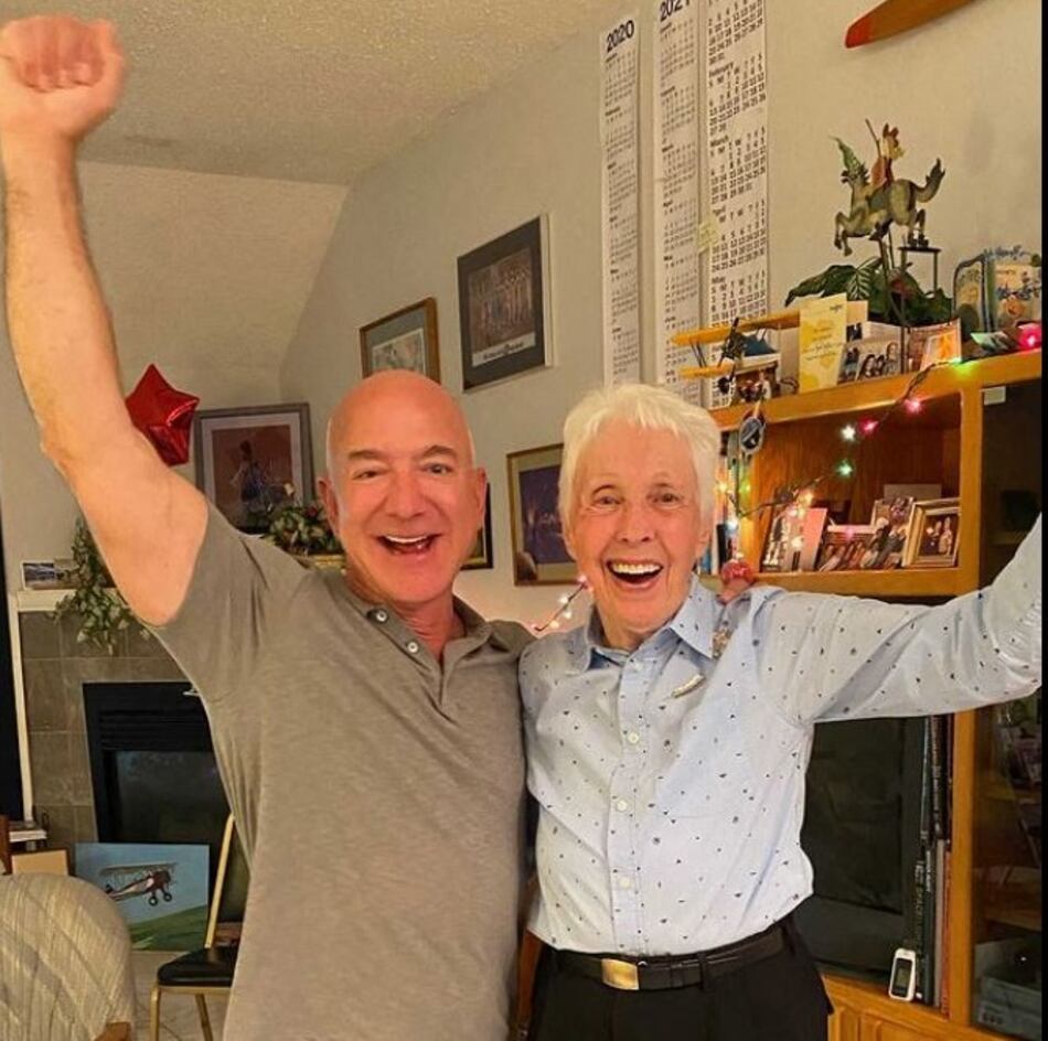 Una mujer de 82 años viajará con Jeff Bezos al espacio en julio