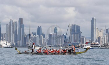 Este fin de semana se efectúa la séptima carrera de botes de dragón en Amador