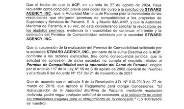 Stward Agency deberá desocupar el espacio que utiliza para operar un muelle flotante en Amador