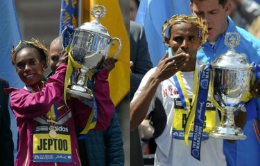 Jeptoo sigue reinando en Boston; Keflizighi dominó en la rama masculina
