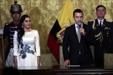 Daniel Noboa inicia su mandato en Ecuador, aún sin los ministros de Interior y Economía