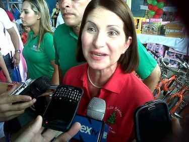 Primera dama no descarta ser candidata a vicepresidenta