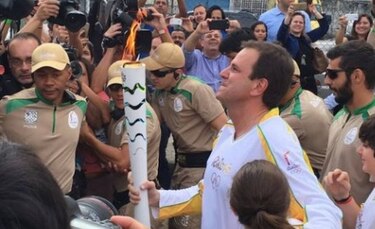 Antorcha olímpica llega a la ciudad de Río de Janeiro