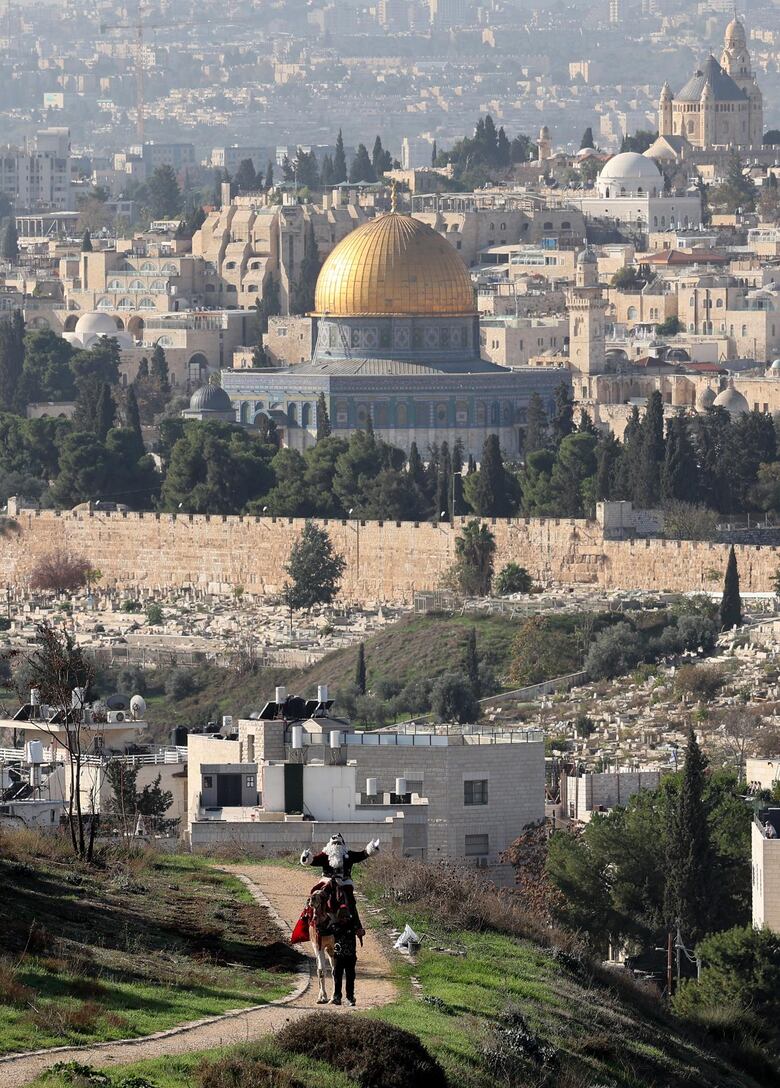 Papá Noel llega a Jerusalén