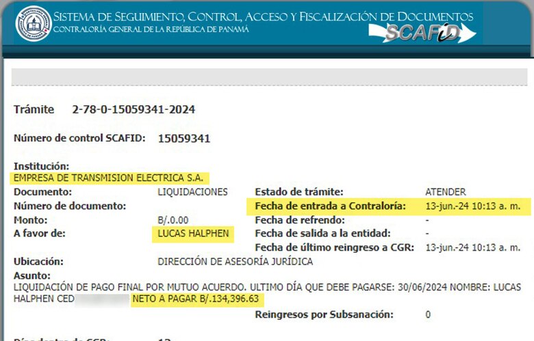A más de $1.6 millones se eleva cifra de liquidaciones de Etesa