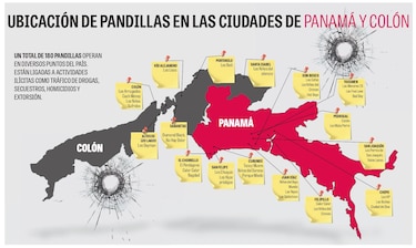 El mapa del miedo: estas son las zonas tomadas por pandillas en la capital y Colón