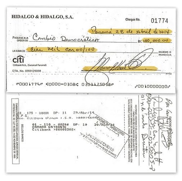 100 mil dólares para Cambio Democrático