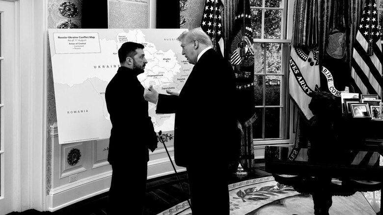 El papel crucial que juega un mapa de la guerra de Ucrania en la visión de Trump sobre el conflicto