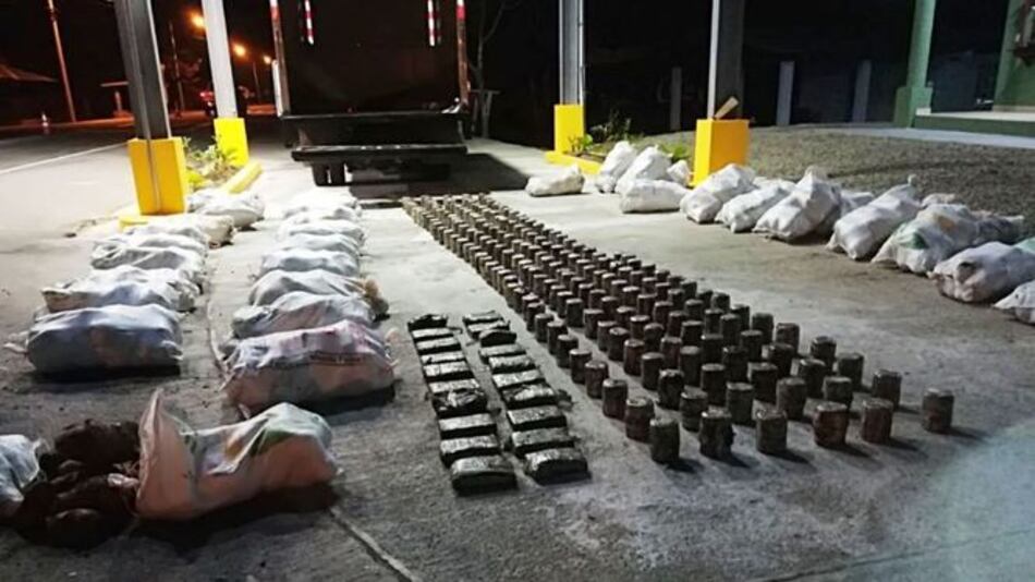 Decomisan droga dentro de camión en la provincia de Darién