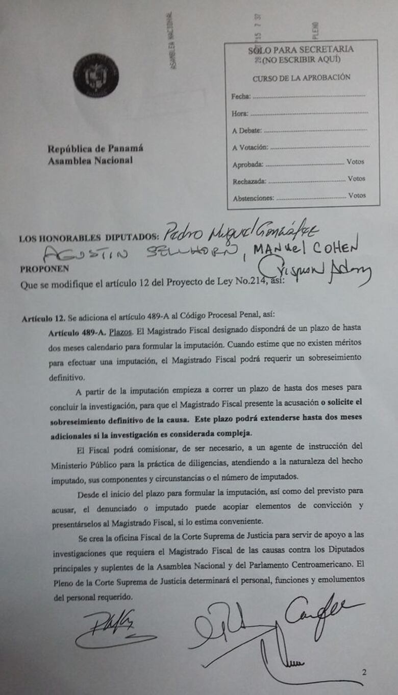 Pleno avala en segundo debate nueva ‘ley blindaje’ por insistencia