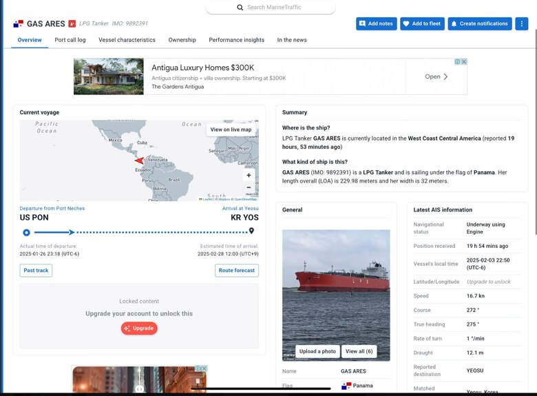 ¿Rubio se equivocó? El barco que vio en el Canal no es chino; es de una empresa surcoreana