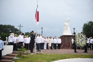 Desfile en La Villa de Los Santos celebrando el Primer Grito de Independencia