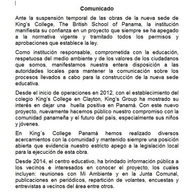 El Consejo Municipal ordena la suspensión temporal de 2 obras en Clayton: Lux y King's College