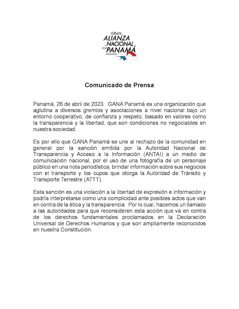 Gremios periodísticos reciben la multa de la Antai a La Prensa ‘con suma preocupación’