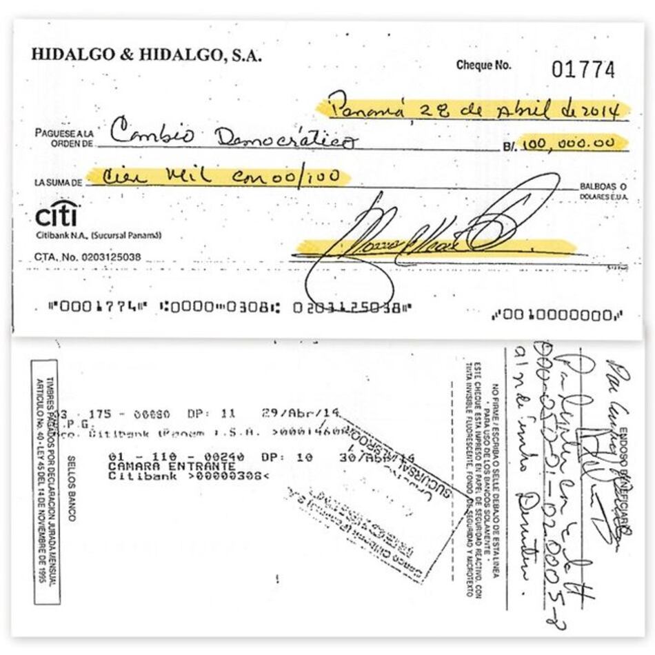 Empresa Hidalgo & Hidalgo admite que donó a partidos