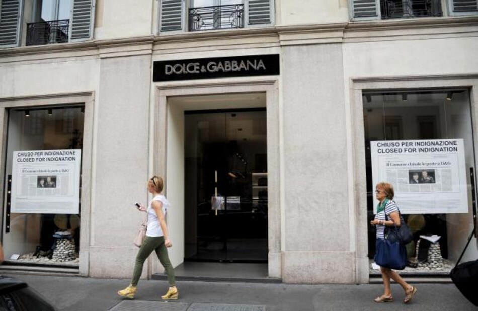 Dolce & Gabbana cierran tres días sus tiendas en Milán contra el Ayuntamiento