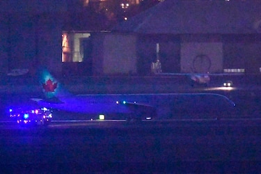 Avión de Air Canada aterriza sin problemas en Barajas