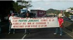 Policías jubilados protestan en La Chorrera