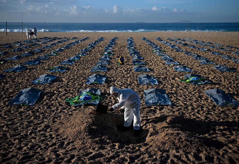 Brasil termina abril con más de 82,000 muertes por covid, el mes más letal de la pandemia