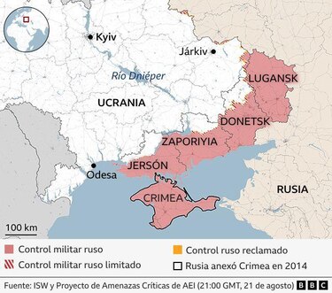 Ucrania admite que las tropas rusas entraron en la región clave de Dnipropetrovsk