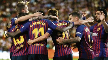 Barcelona pasó apuros para derrotar ayer al Valladolid