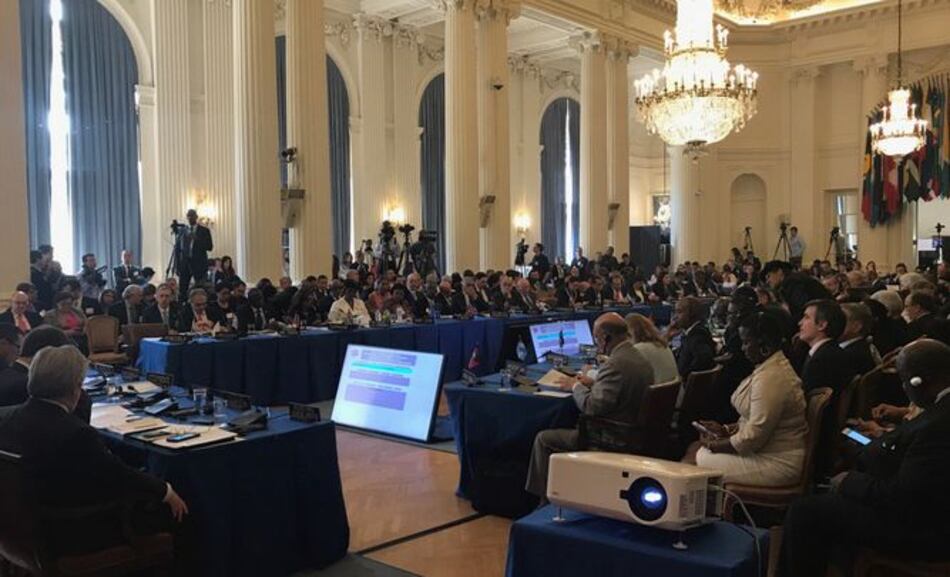 Cancilleres se reúnen en la OEA para analizar la crisis de Venezuela