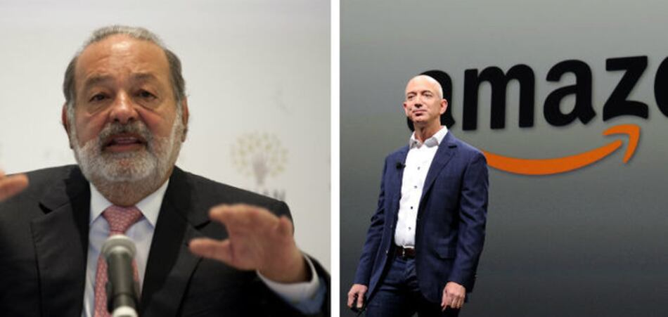 Jeff Bezos, de Amazon, rebasa a Carlos Slim como la cuarta persona más rica del mundo