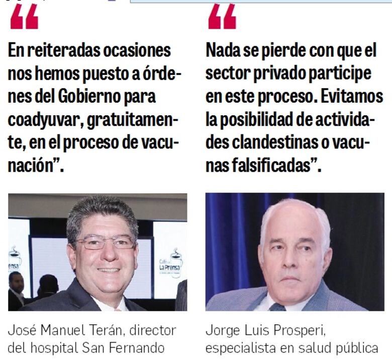 Hospitales privados ofrecen apoyo en plan de vacunación