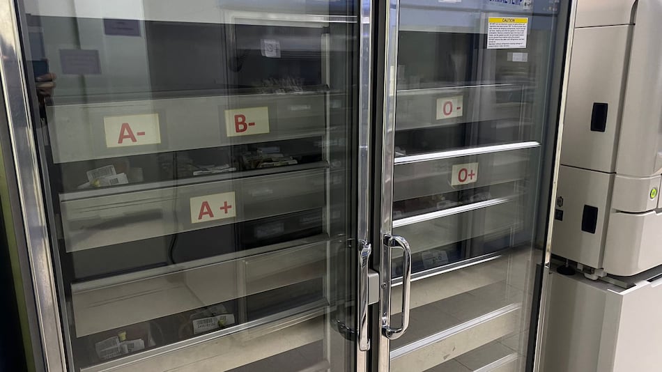 Se necesitan donantes en el Banco de Sangre del Hospital del Niño; las neveras están casi vacías