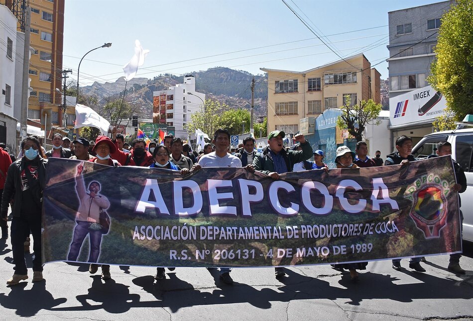Cocaleros bolivianos deciden marchar para lograr cierre de ‘mercado paralelo’