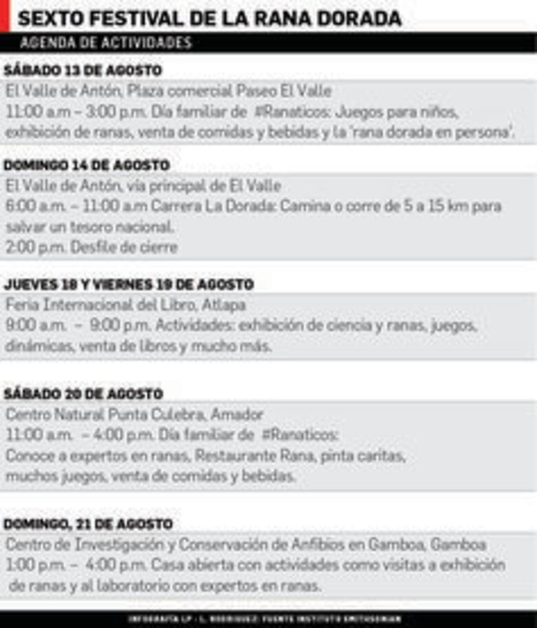 Un festival para promover el valor de la rana dorada