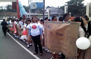 Marcha en La Chorrera contra el abuso infantil