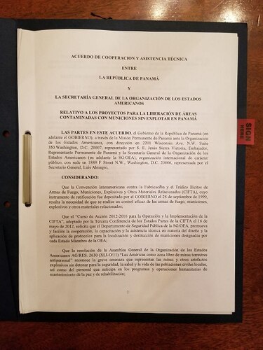 Panamá y OEA acuerdan limpiar polígonos de tiro