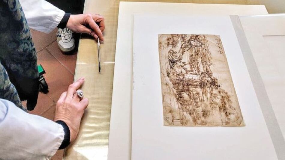 Análisis al dibujo de Leonardo revela su proceso creativo