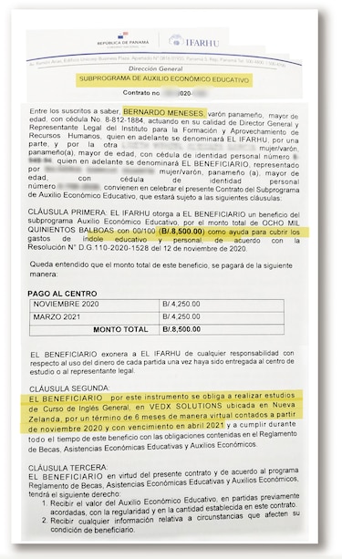 ‘Nunca viajamos’: Ifarhu pagó más de $232 mil por un curso de inglés en Estados Unidos