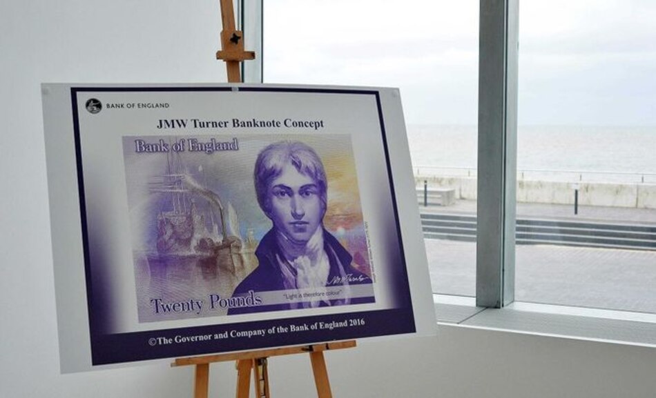 El pintor inglés Turner aparecerá en el nuevo billete de 20 libras