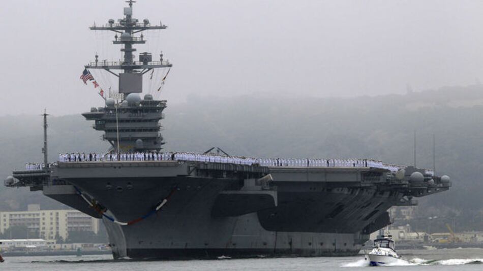 Portaaviones de Estados Unidos y su flota se dirigen a la península coreana