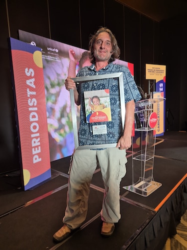 Alexander Arosemena, periodista de ‘La Prensa’, gana el premio Unicef-Celap en fotografía periodística