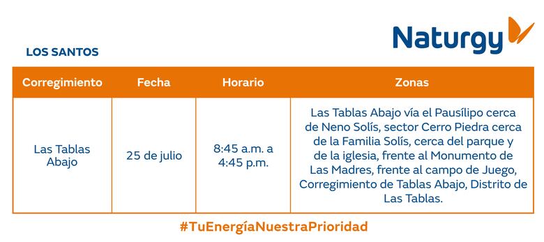 Trabajos de mantenimiento en la red eléctrica del 21 al 27 de julio 2025